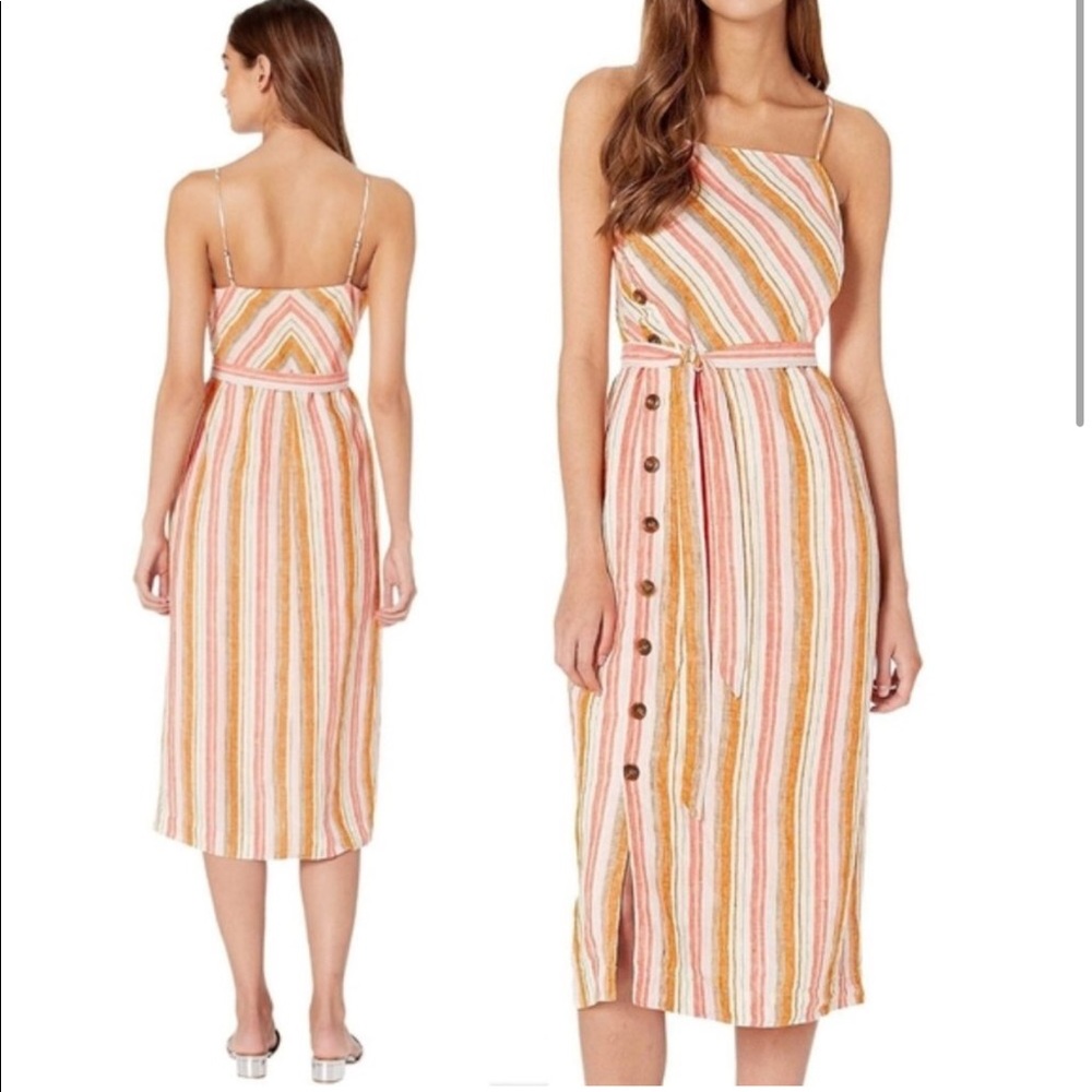 NWT Joie Khari Linen Island Sunset Dress